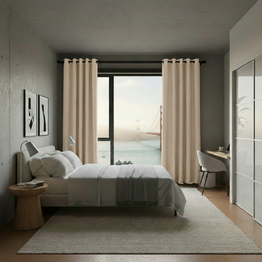 Staccato Homes Grommet Top Thermal Insulated Black Out Curtains