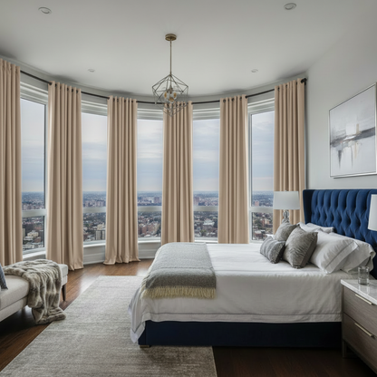 Staccato Homes Grommet Top Thermal Insulated Black Out Curtains