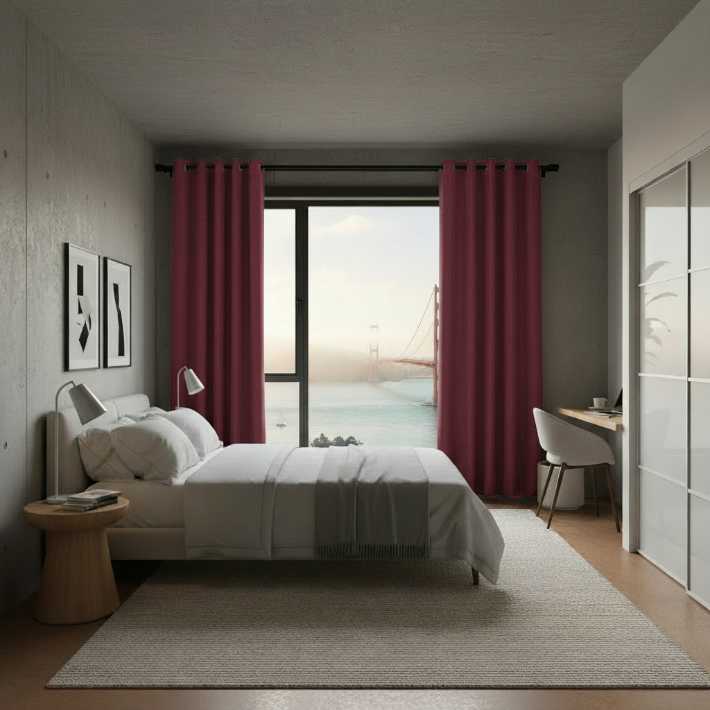 Staccato Homes Grommet Top Thermal Insulated Black Out Curtains