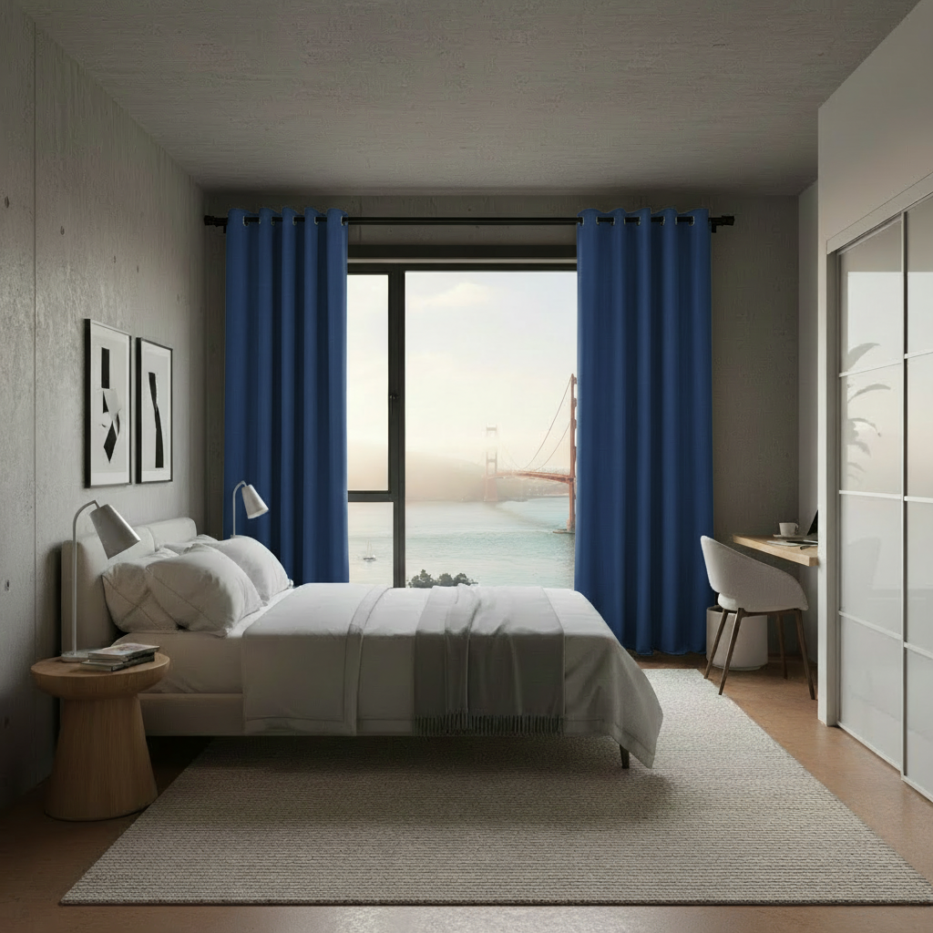 Staccato Homes Grommet Top Thermal Insulated Black Out Curtains