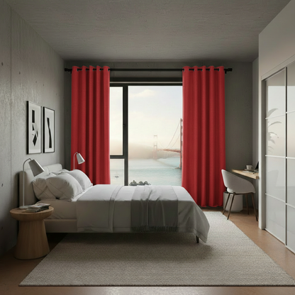 Staccato Homes Grommet Top Thermal Insulated Black Out Curtains