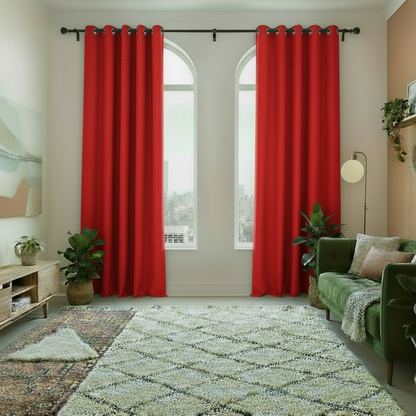 Staccato Homes Grommet Top Thermal Insulated Black Out Curtains