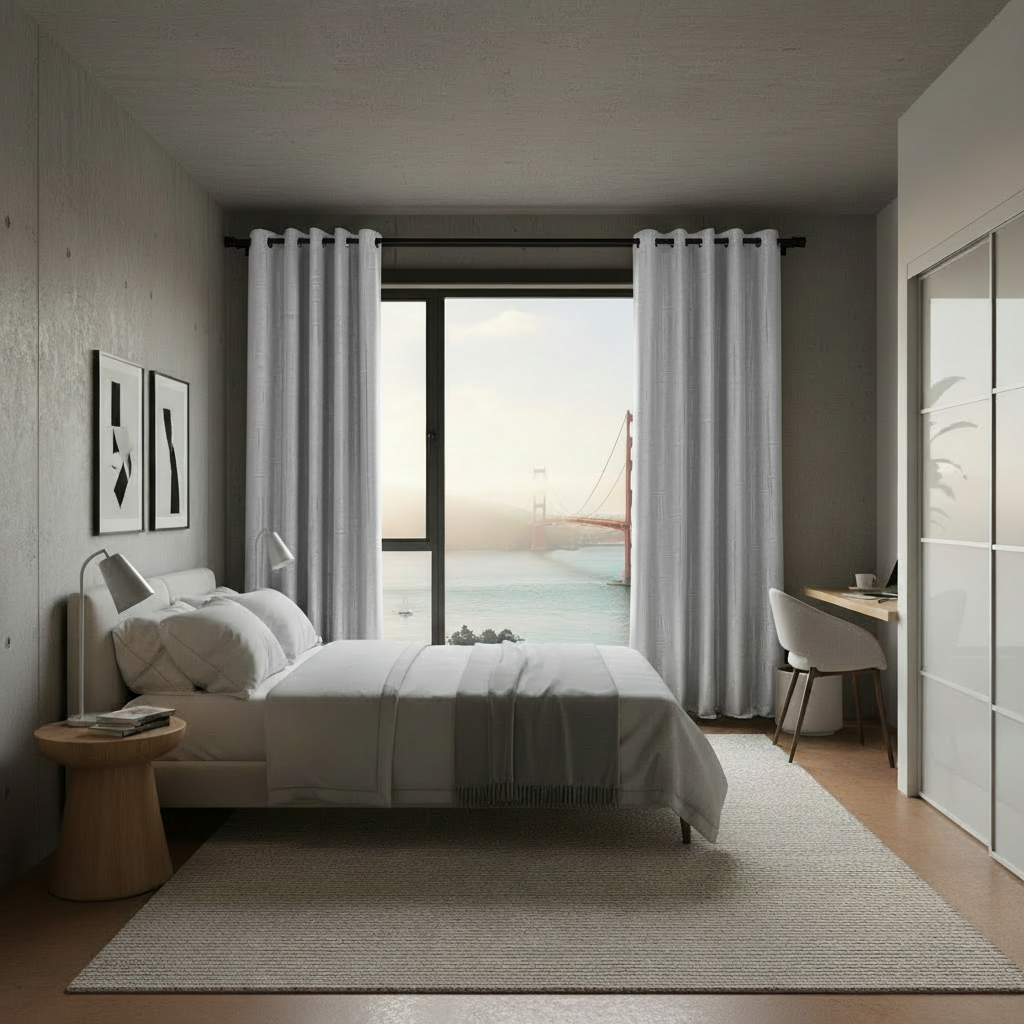 Staccato Homes Grommet Top Thermal Insulated Black Out Curtains