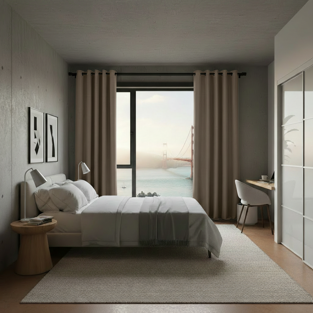 Staccato Homes Grommet Top Thermal Insulated Black Out Curtains