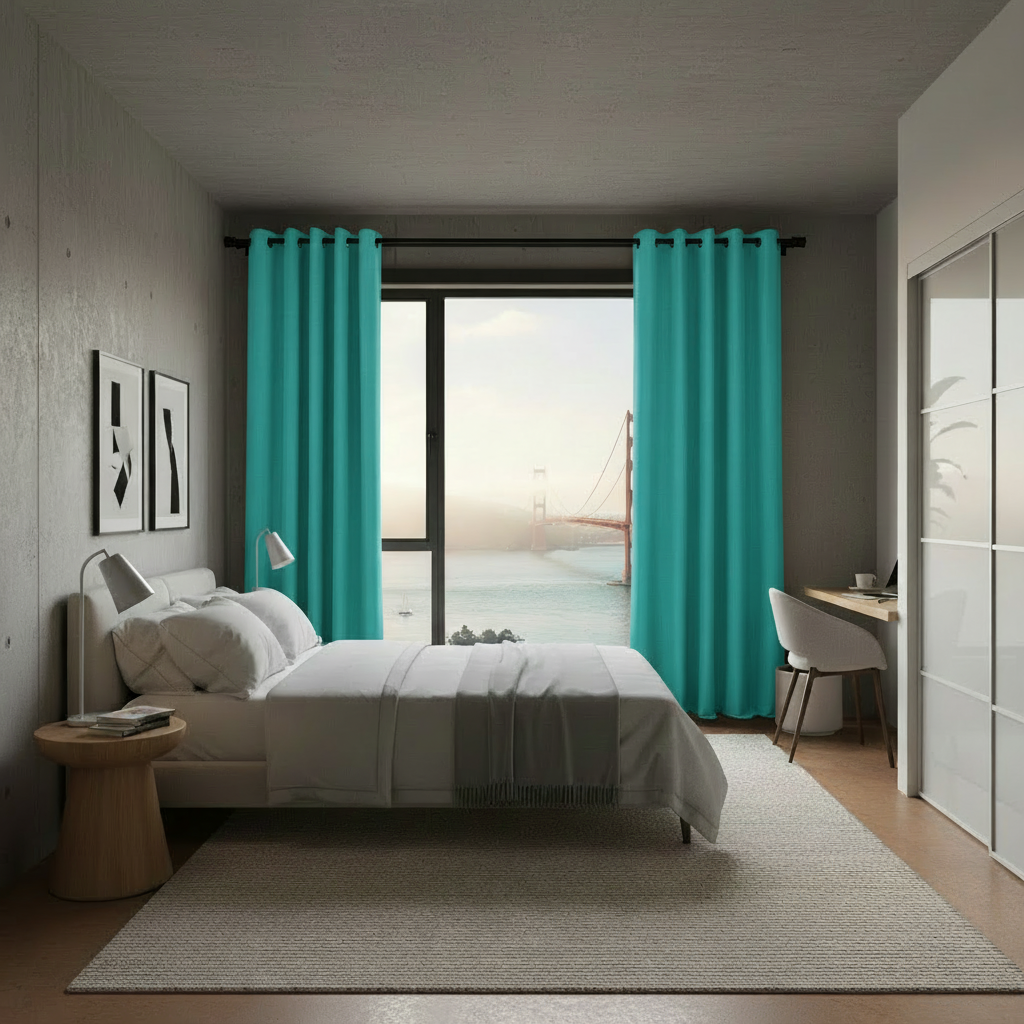 Staccato Homes Grommet Top Thermal Insulated Black Out Curtains