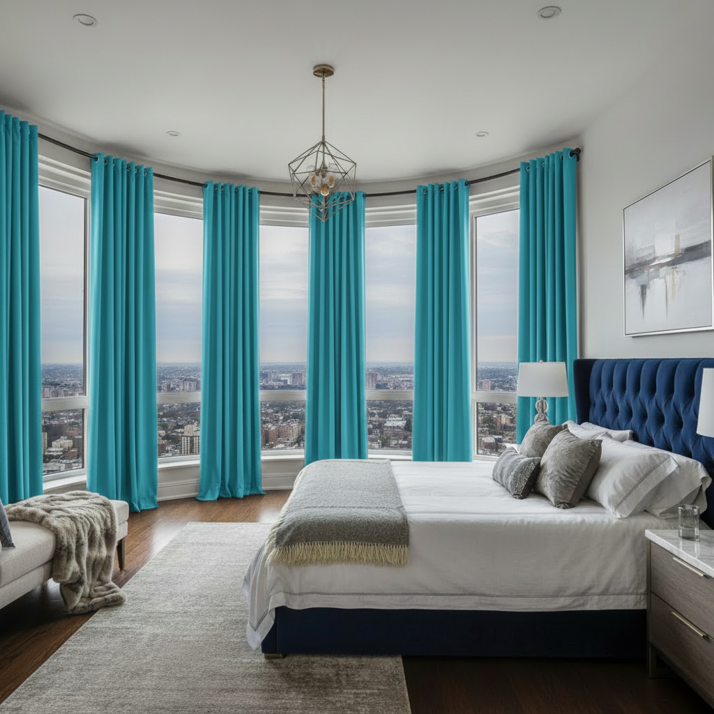 Staccato Homes Grommet Top Thermal Insulated Black Out Curtains