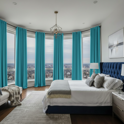 Staccato Homes Grommet Top Thermal Insulated Black Out Curtains