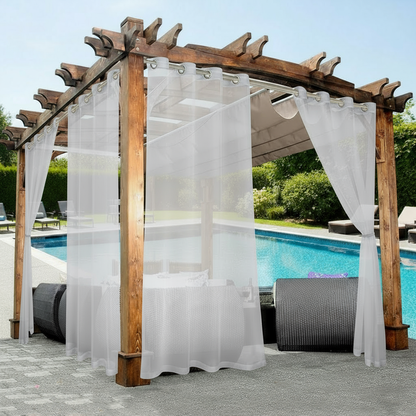 Staccato Homes Grommet Top Sheer Curtains-Luminous