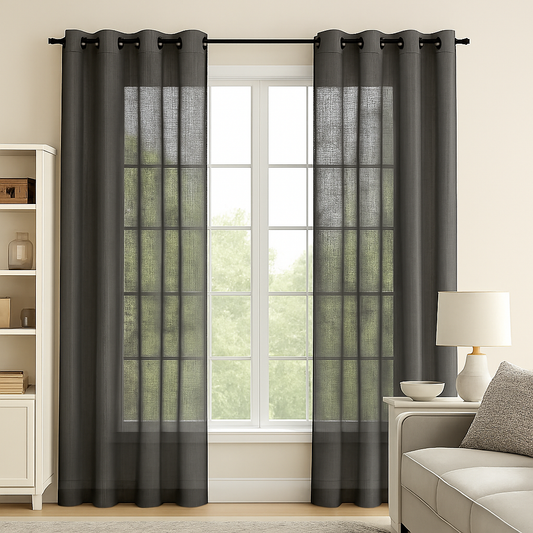 Staccato Homes Grommet Top Sheer Curtains-Essential