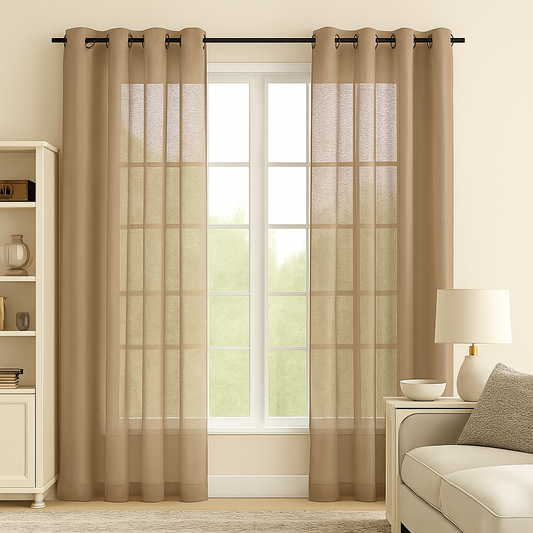 Staccato Homes Grommet Top Sheer Curtains-Essential