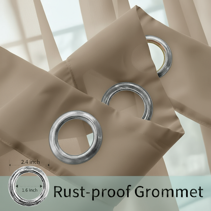 Staccato Homes Grommet Top Sheer Curtains-Essential