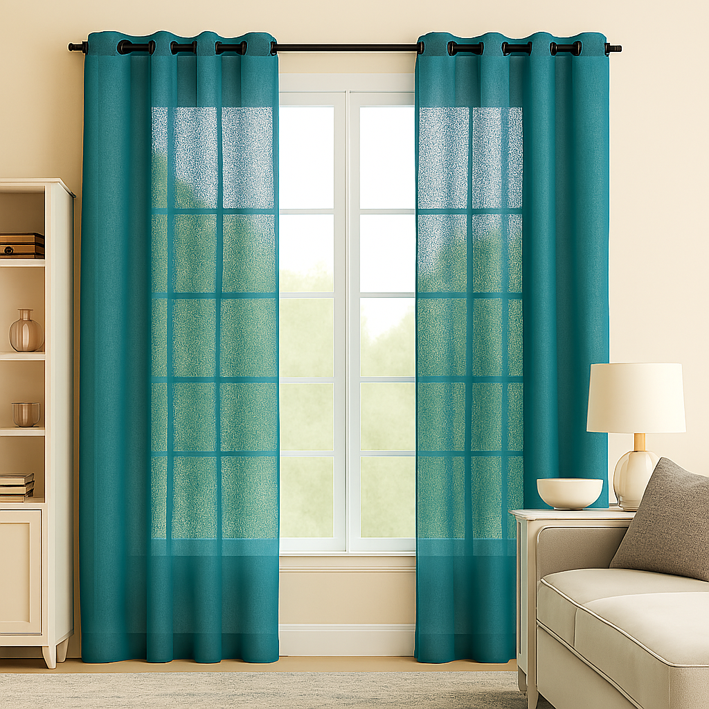 Staccato Homes Grommet Top Sheer Curtains-Essential