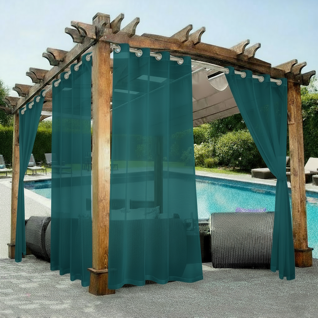 Staccato Homes Grommet Top Sheer Curtains-Luminous