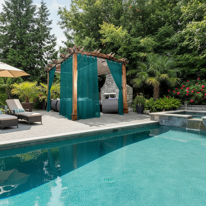 Staccato Homes Grommet Top Sheer Curtains-Luminous