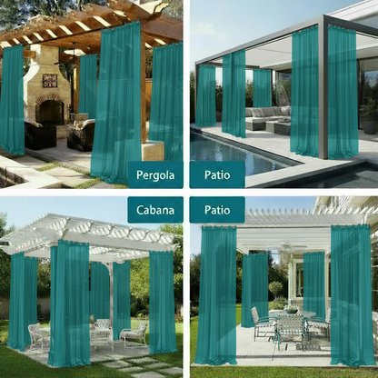 Staccato Homes Grommet Top Sheer Curtains-Luminous