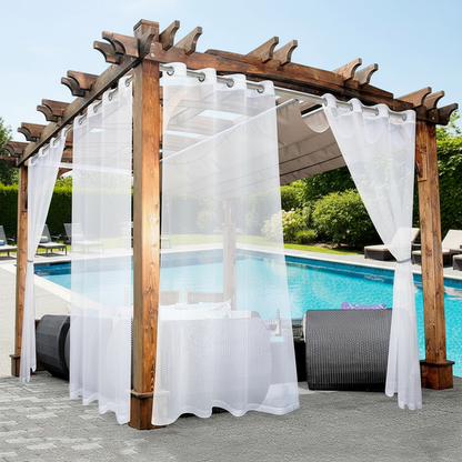 Staccato Homes Grommet Top Sheer Curtains-Luminous