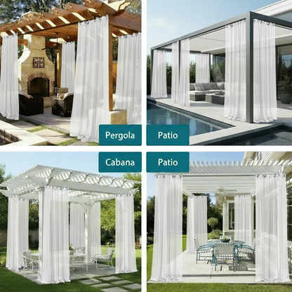 Staccato Homes Grommet Top Sheer Curtains-Luminous