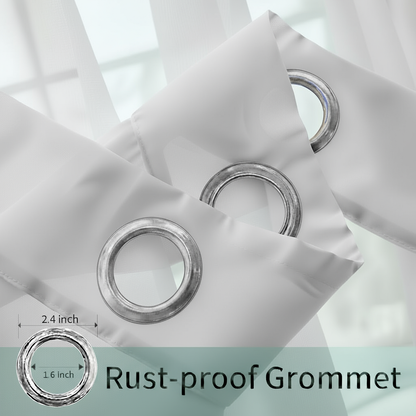Staccato Homes Grommet Top Sheer Curtains-Essential