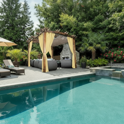 Staccato Homes Grommet Top Sheer Curtains-Luminous