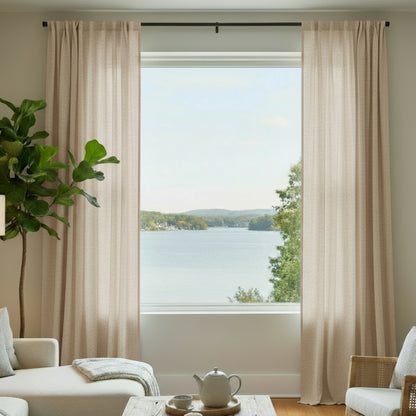 Staccato Homes Rod Pocket Light Filtering Curtains