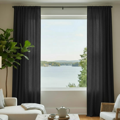 Staccato Homes Rod Pocket Light Filtering Curtains