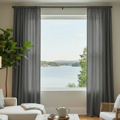 Staccato Homes Rod Pocket Light Filtering Curtains